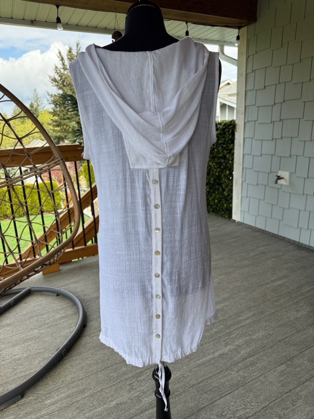 Joseph Ribkoff | Hooded Sheer Tunic - Picture 1 of 7